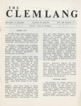 The Clemlang, Fall 1981