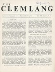 The Clemlang, Fall 1980