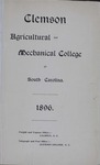 Clemson Catalog, 1896