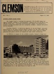 Clemson Newsletter, 1969-1971 by Clemson University