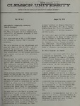 Clemson Newsletter, 1974-1975 by Clemson University