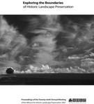 Exploring the Boundaries of Historic Landscape Preservation by Cari Goetcheus and Eric MacDonald