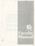 Faculty Manual, 1988