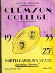 NC State vs Clemson (10/7/1933)