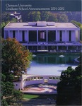 Clemson Graduate School Catalog, 2001-2002