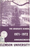 Clemson Graduate School Catalog, 1971-1972