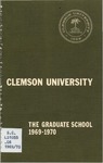 Clemson Graduate School Catalog, 1969-1970