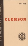 Clemson Graduate School Catalog, 1961-1962