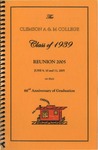 Clemson A&M College Class of 1939 Reunion Program 2005